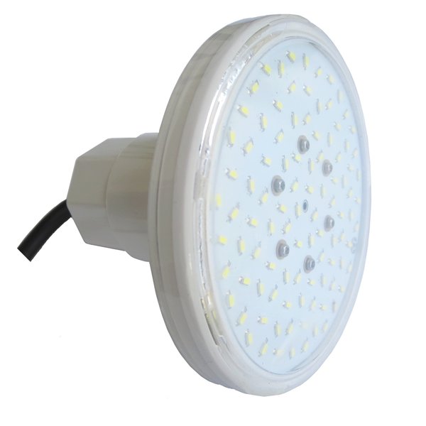 LED Pool Einbauscheinwerfer SW 12V AC Aussengewinde 1 1/2" weißes Licht